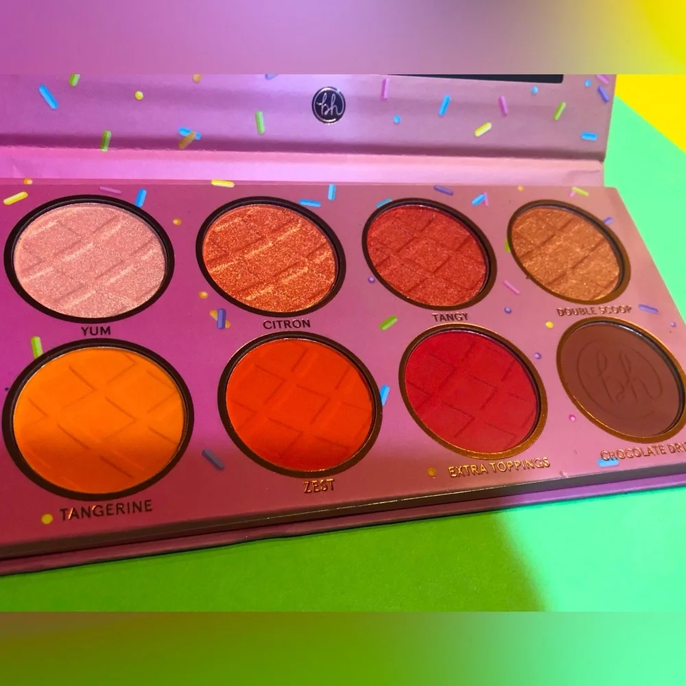 BNIB! BH Cosmetics Sweet Shoppe Orange Sorbet 8 color Eyeshadow Palette 🎨 🍊👀